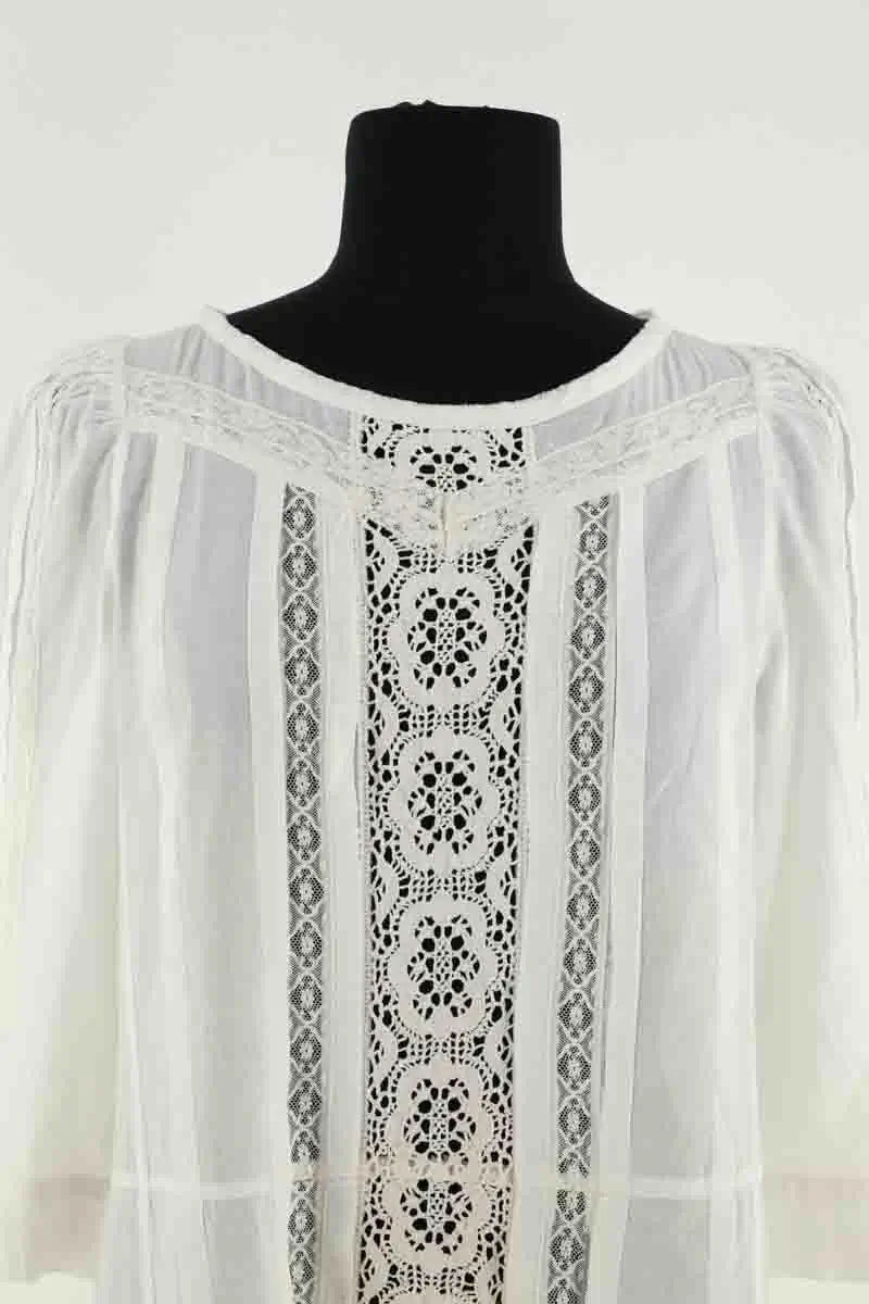Robe Maje Blanc en Coton