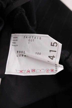 Pantalon large Sacai Noir en Laine