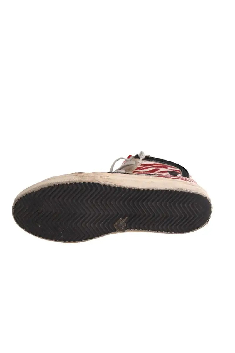 Baskets Golden Goose Rouge en Tissu