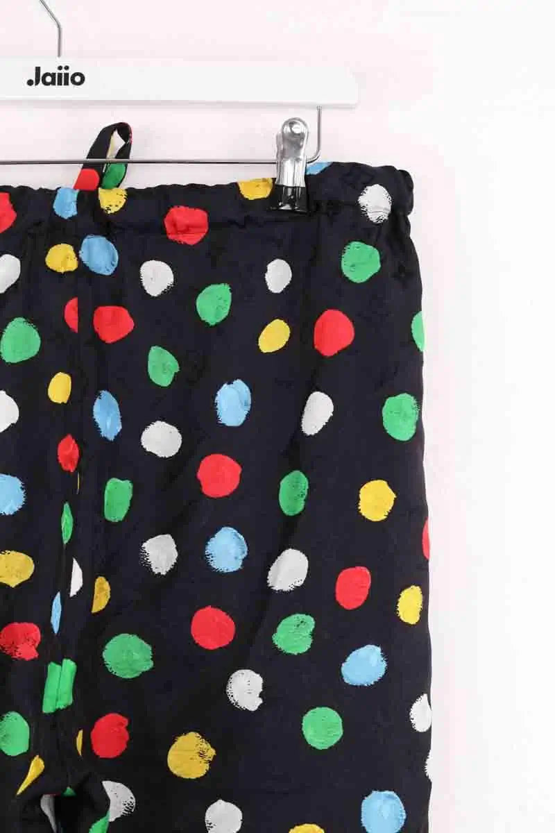 Pantalon droit Louis Vuitton Multicolore en Soie