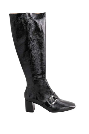 Bottes LK Bennett Gigi Noir en Cuir verni, taille 40 - Seconde Main