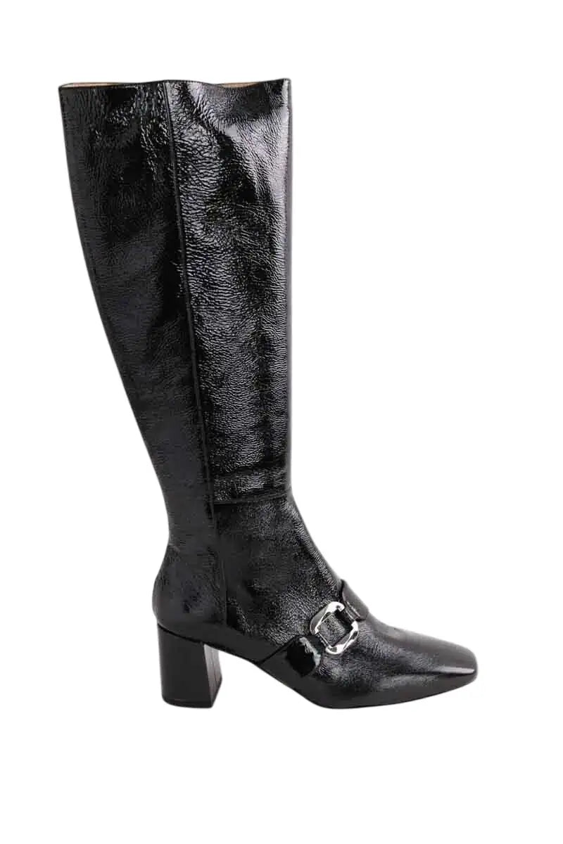 Bottes LK Bennett Gigi Noir en Cuir verni, taille 40 - Seconde Main
