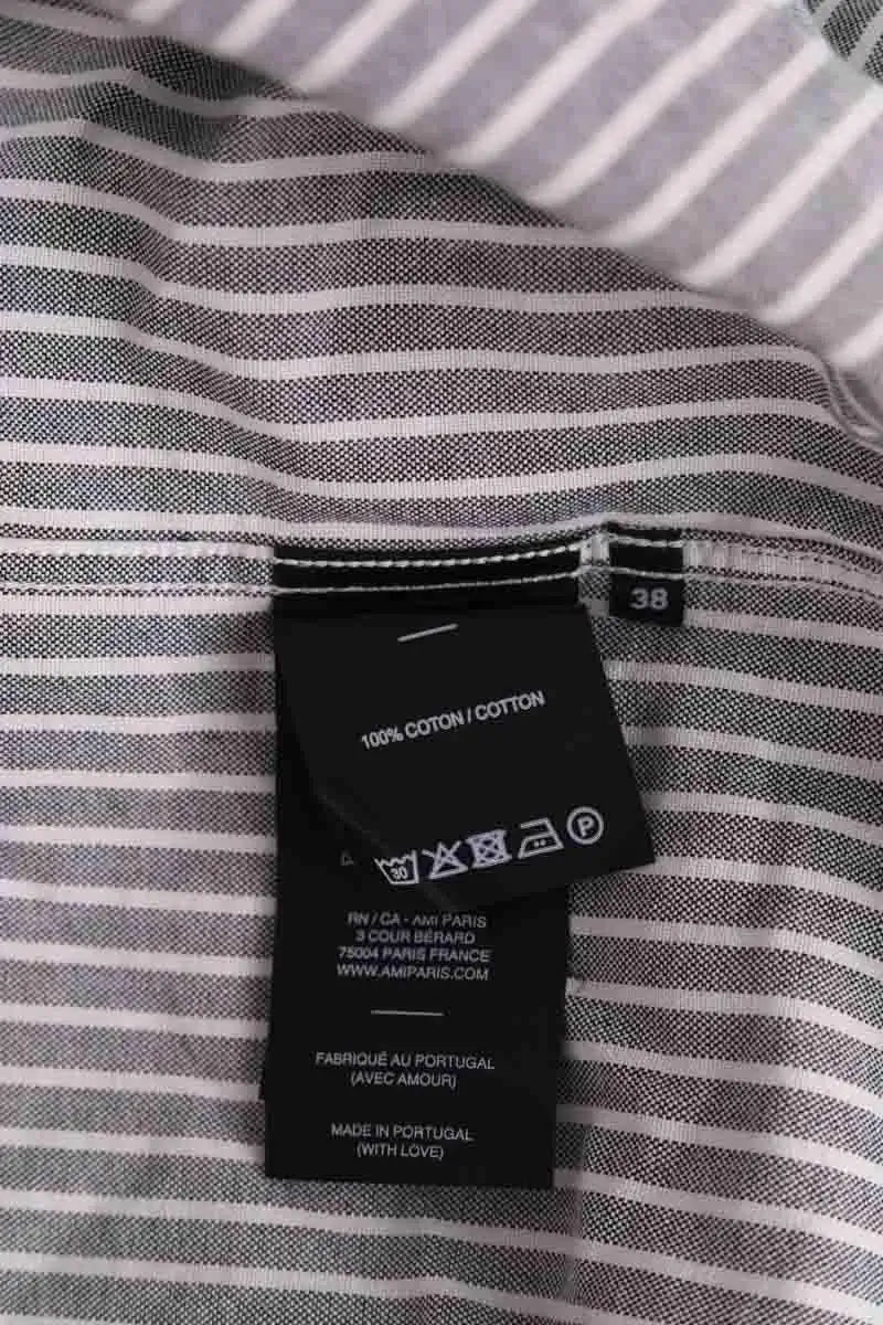 Chemise Ami Gris en Coton