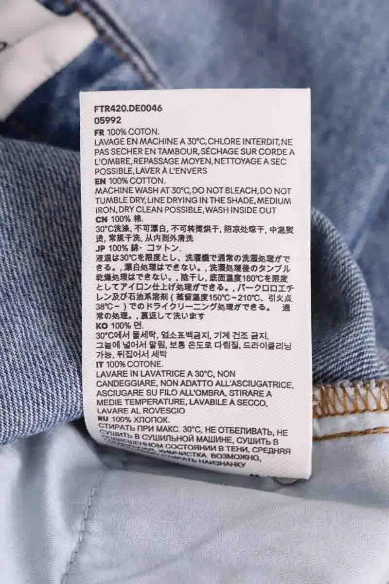 Jean bootcut Ami Bleu en Coton