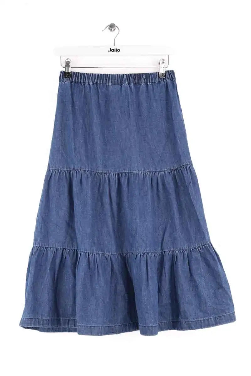 Jupe Bonton Celine Bleu en Coton