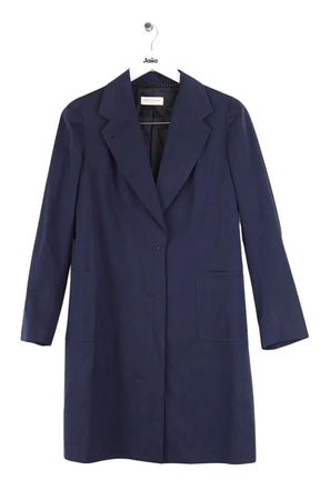 Trench-coat Dries Van Noten Bleu en Synthétique, taille L - Seconde Main