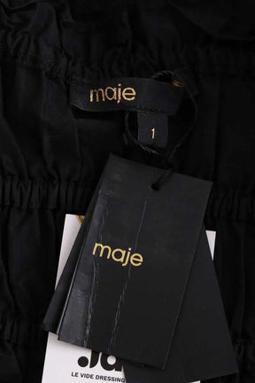 Top sans manche Maje Noir en Synthétique