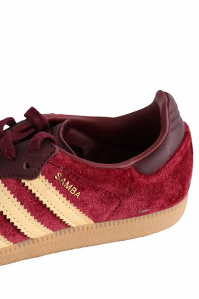 Baskets Adidas Bordeaux en Velours