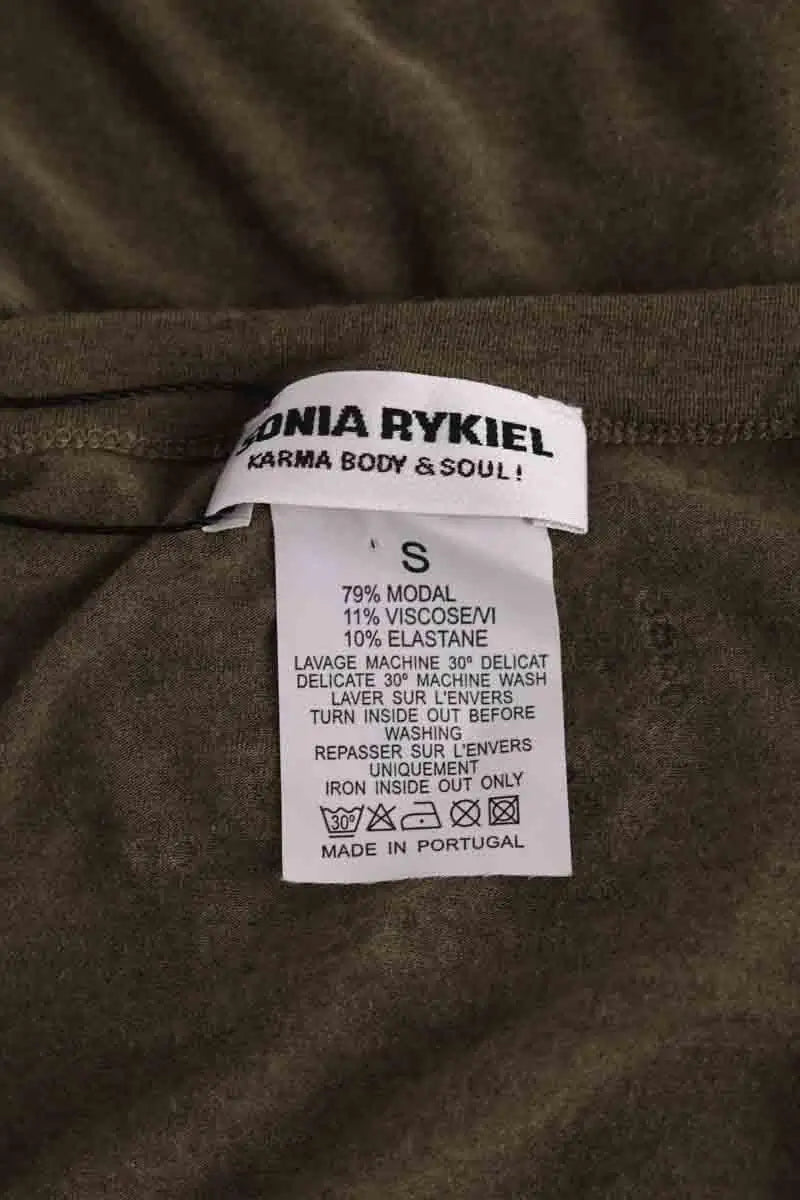 Top Sonia Rykiel Kaki en Synthétique