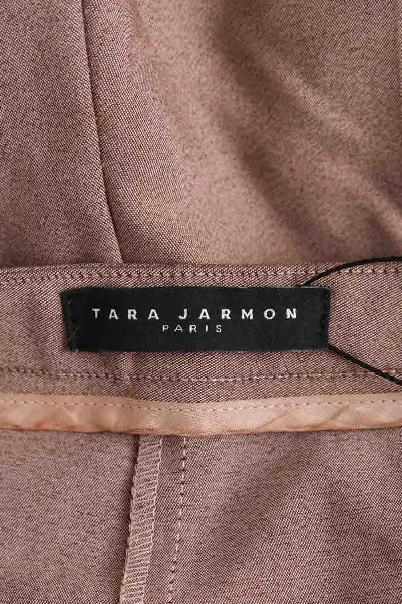 Pantalon droit Tara Jarmon Beige en Coton