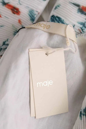 Robe Maje Blanc en Viscose