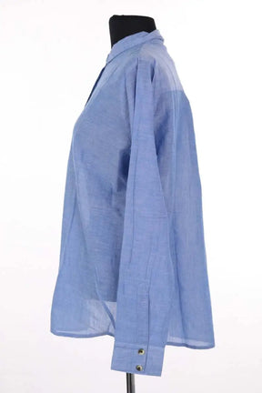 Chemise Leon & Harper Bleu en Coton