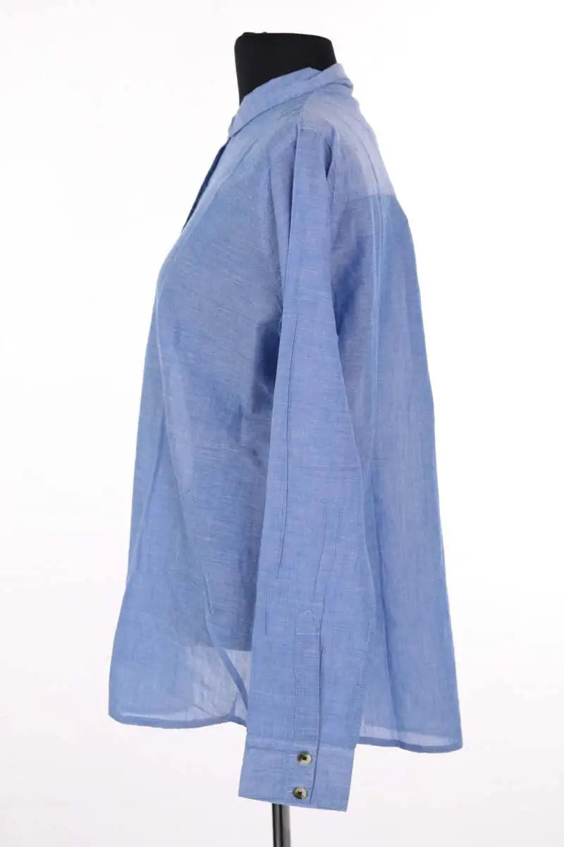 Chemise Leon & Harper Bleu en Coton
