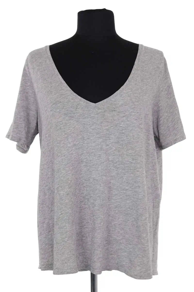 T-shirt Sézane Gris en Coton, taille XXL - Seconde Main