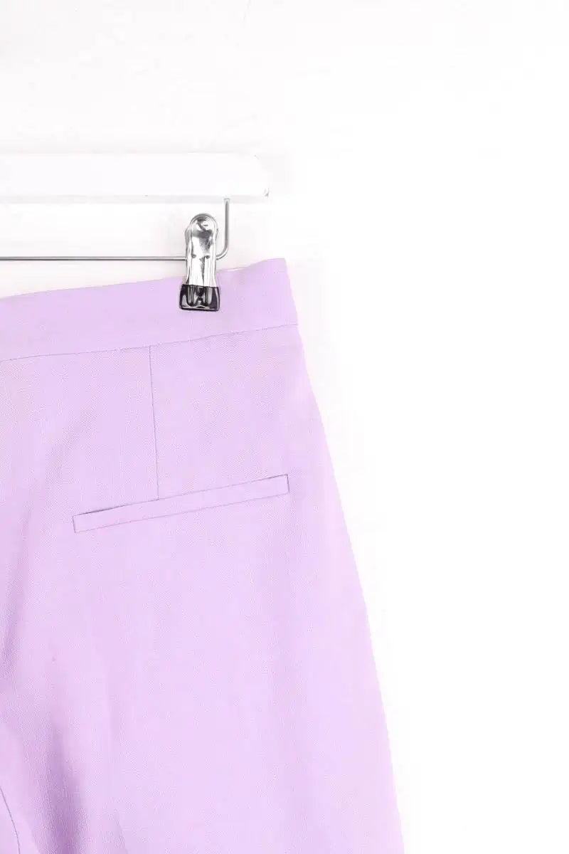 Pantalon droit Sandro Palermo Violet en Viscose