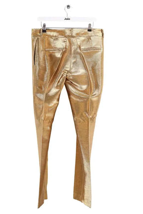 Pantalon droit Pallas Doré en Synthétique