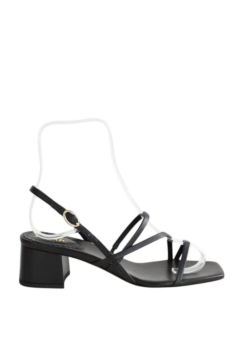 Sandales Rouje  Noir