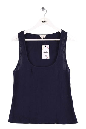 Top sans manche Sézane Marine en Coton, taille XXL - Seconde Main
