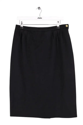 Jupe Balmain Noir en Laine, taille L - Seconde Main