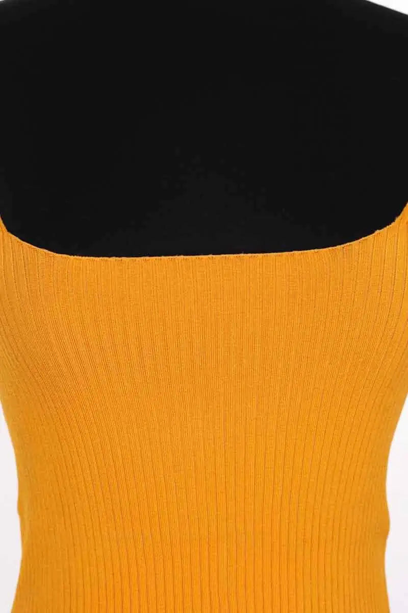 Top sans manche Sanchita Orange en Viscose