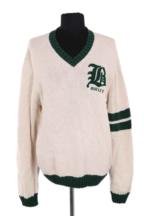 Pull BRUT Ecru en Coton, taille M - Seconde Main