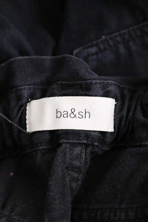 Jean droit Ba&Sh Noir en Coton