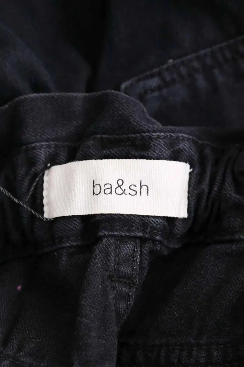 Jean droit Ba&Sh Noir en Coton