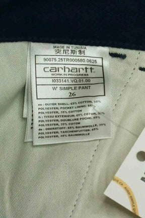 Pantalon large Carhartt Bleu en Coton