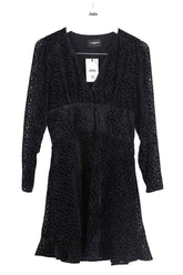 Robe The Kooples Noir en Viscose, taille M - Seconde Main
