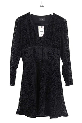 Robe The Kooples Noir en Viscose, taille M - Seconde Main