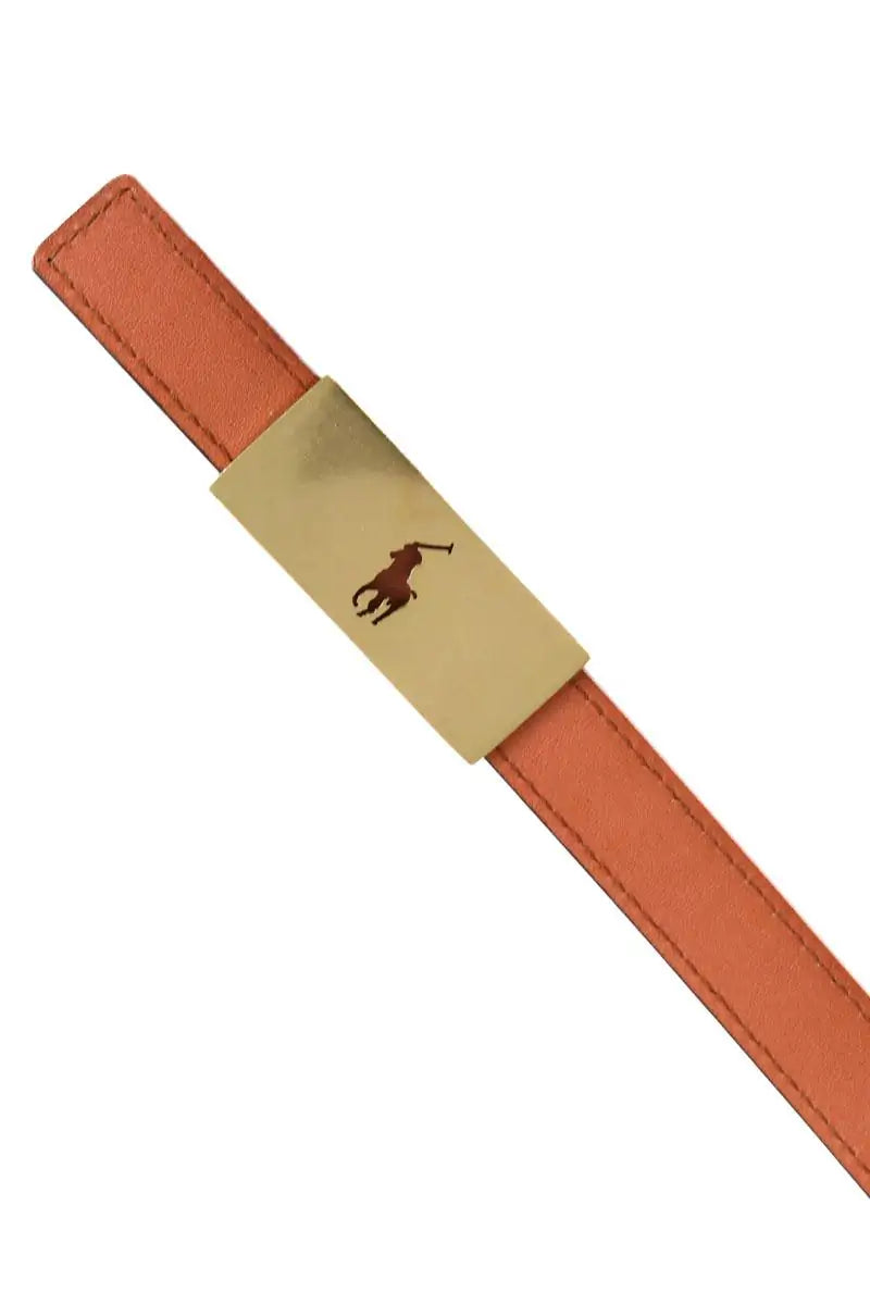 Ceinture Ralph Lauren Camel en Cuir