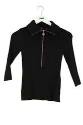 T-shirt Maje Noir en Viscose, taille S - Seconde Main