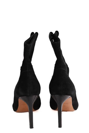 Boots western Ba&Sh Noir en Daim