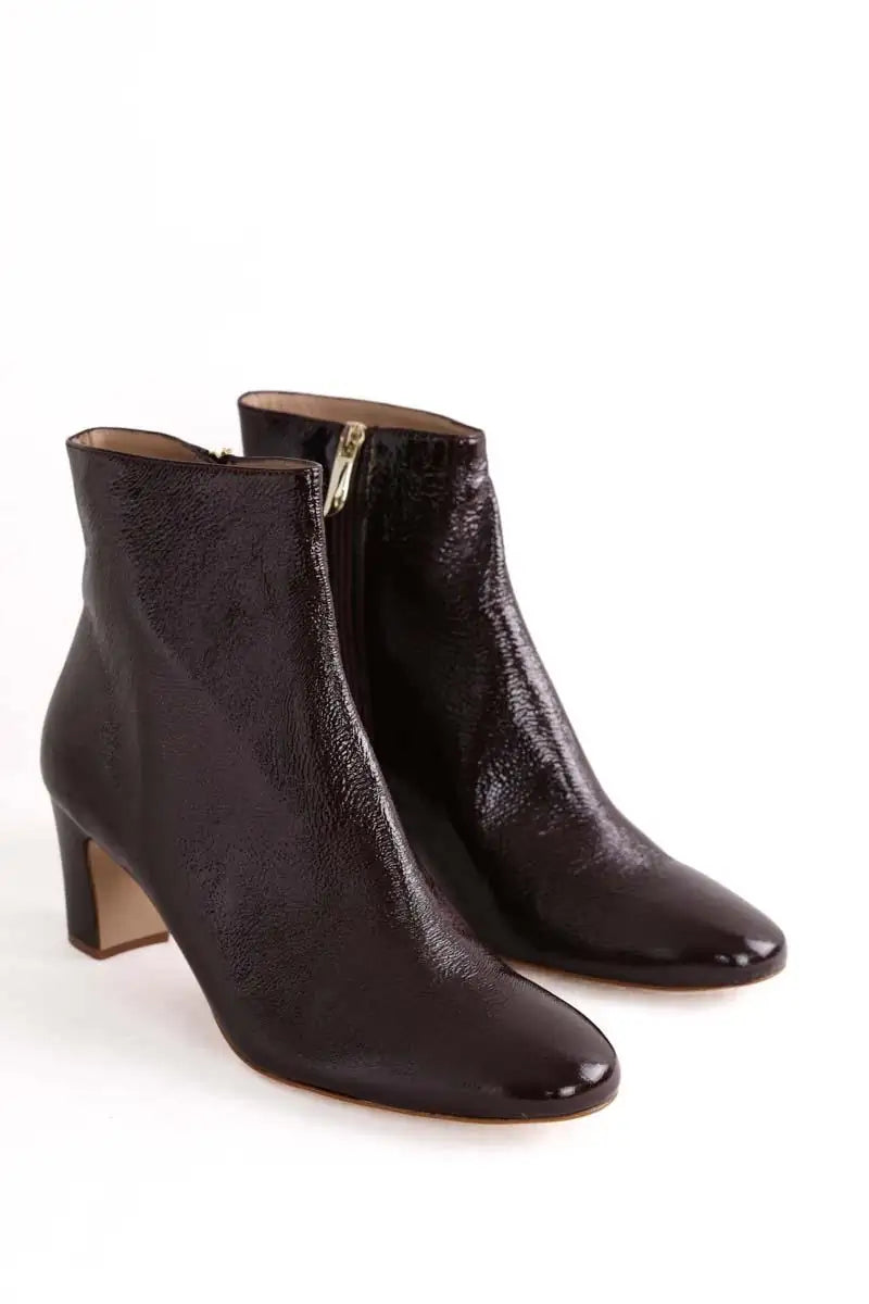 Boots LK Bennett Conway Bordeaux en Cuir verni