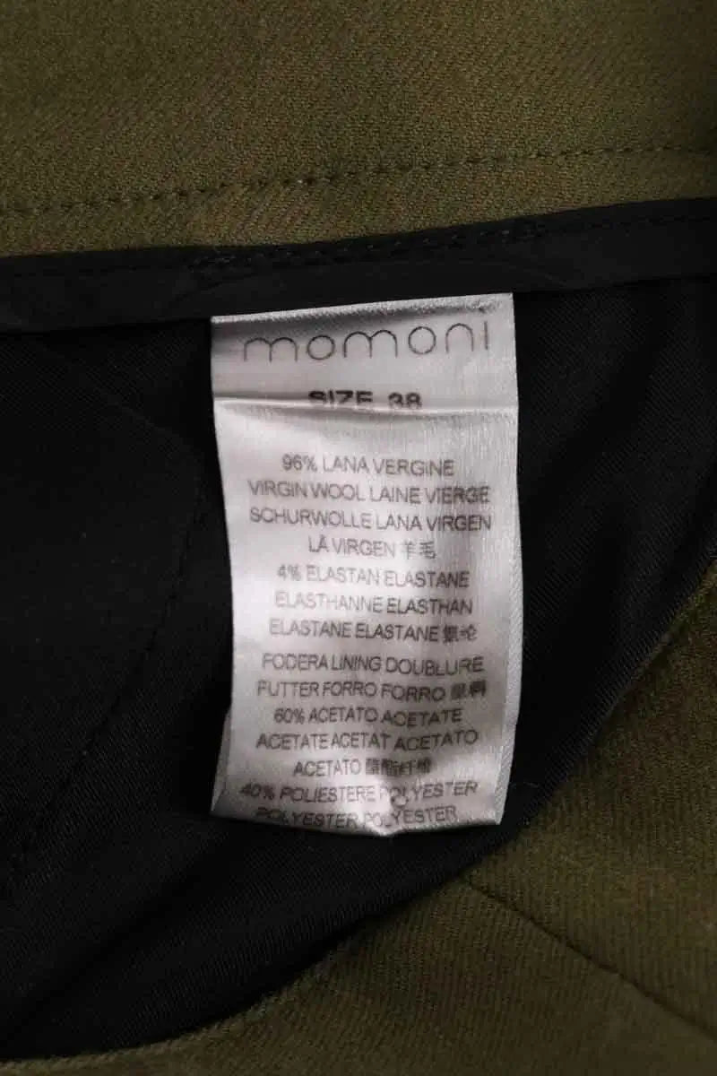 Pantalon Momoni Kaki en Laine
