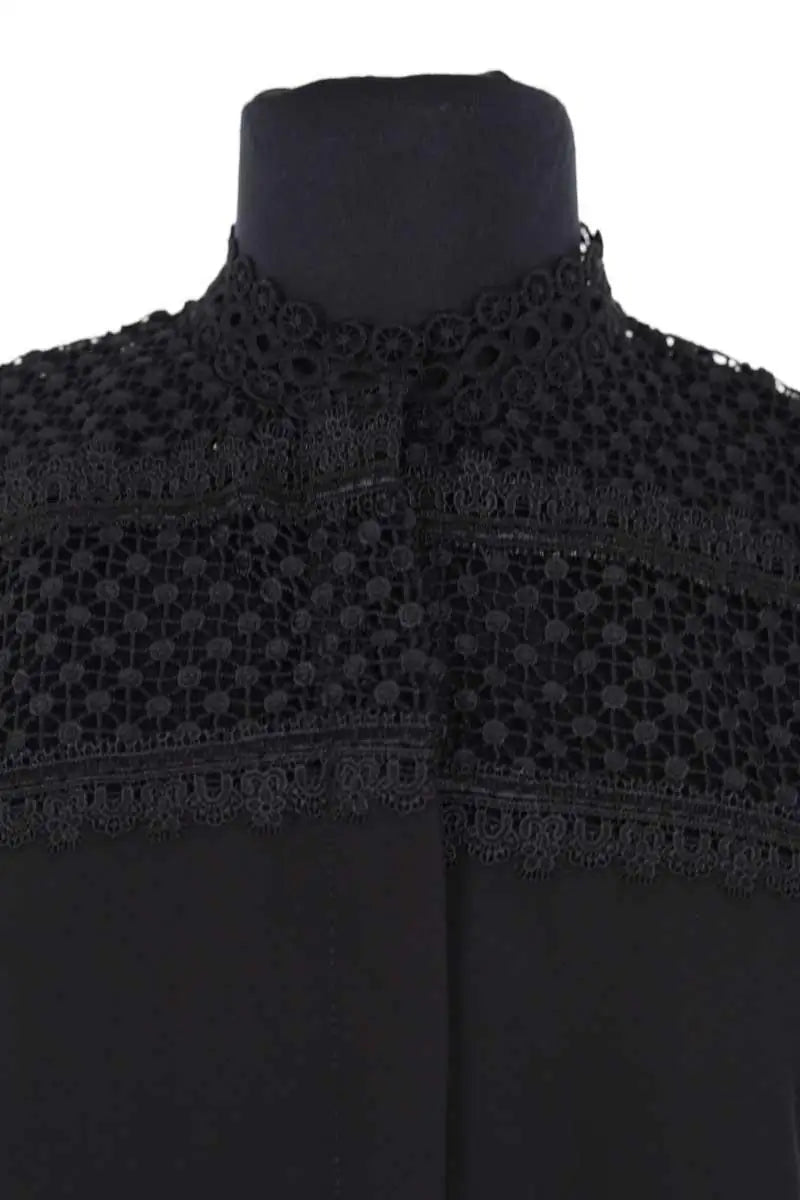 Blouse The Kooples Noir en Synthétique