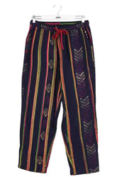 Pantalon large BAZISZT Marine en Coton, taille L - Seconde Main