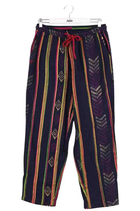 Pantalon large BAZISZT Marine en Coton, taille L - Seconde Main