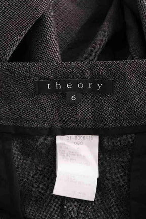 Pantalon droit Theory Beige en Laine