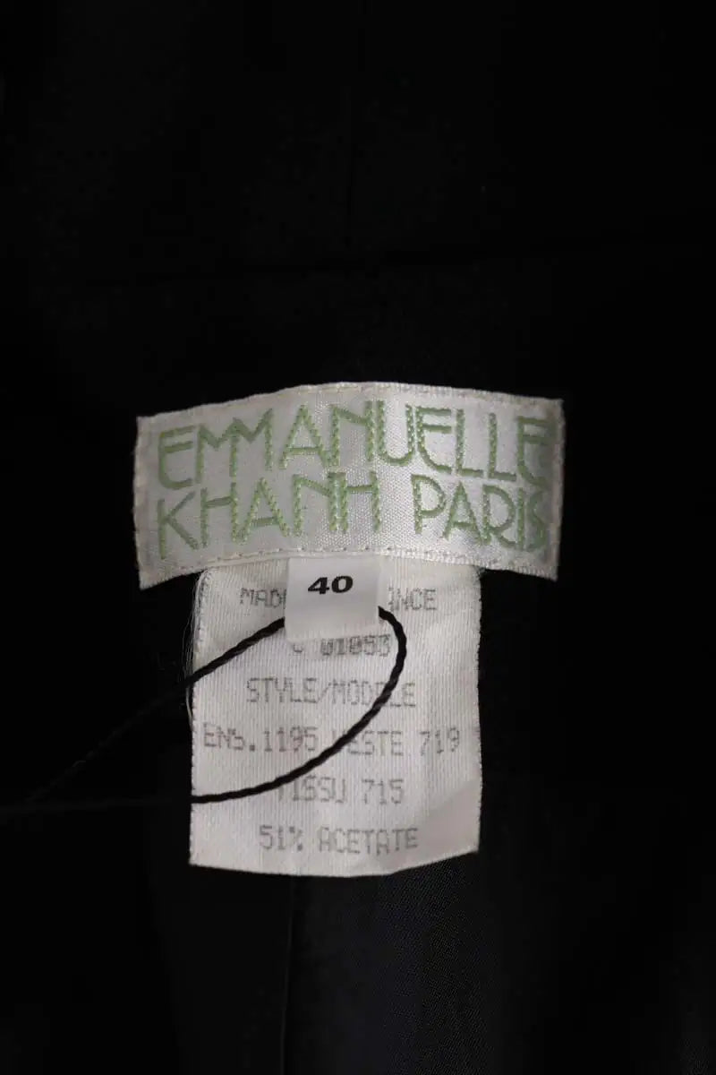 Blazer Emmanuelle Khanh Noir en Synthétique
