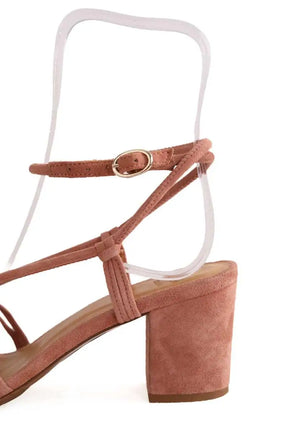 Sandales Sézane Rose en Daim
