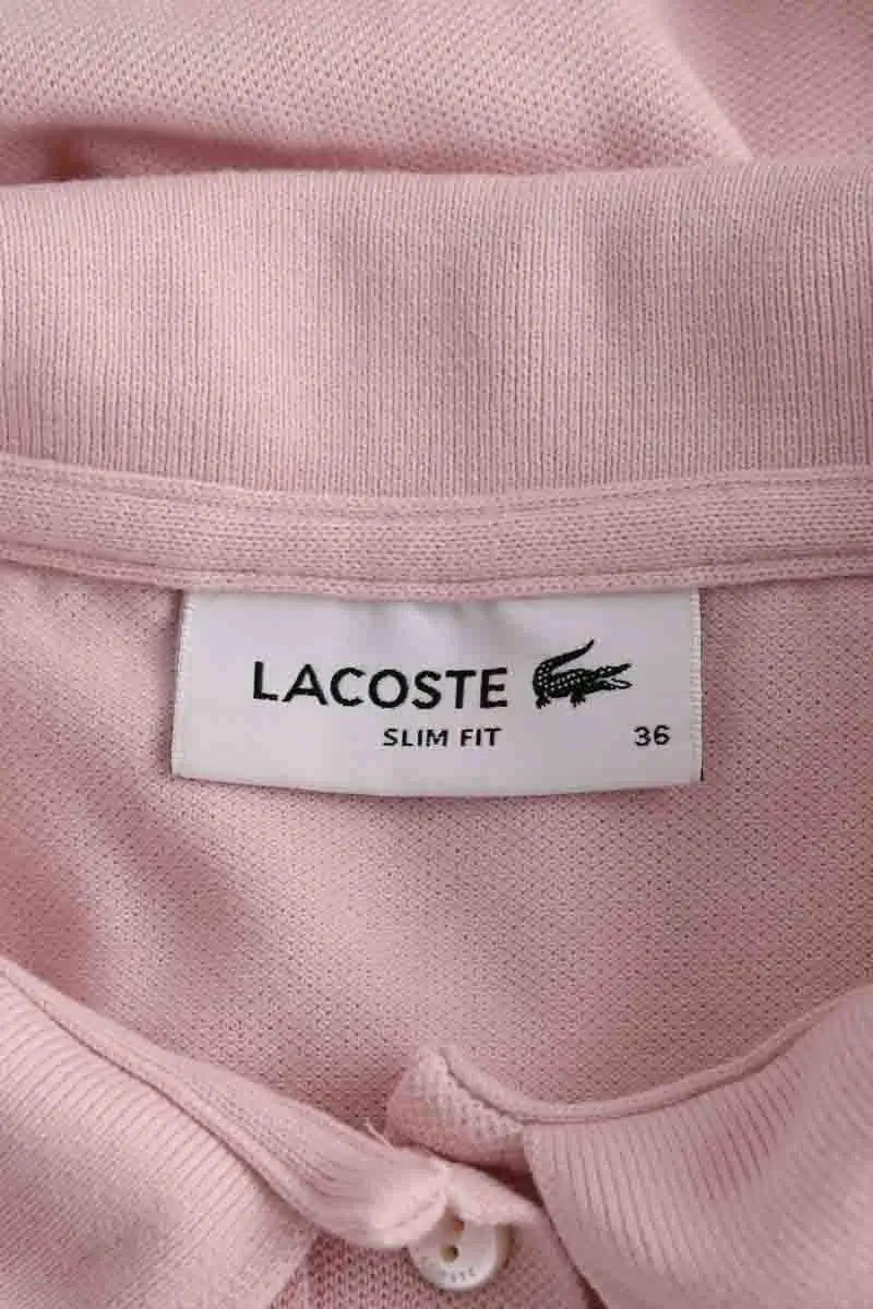Polo Lacoste Rose en Coton