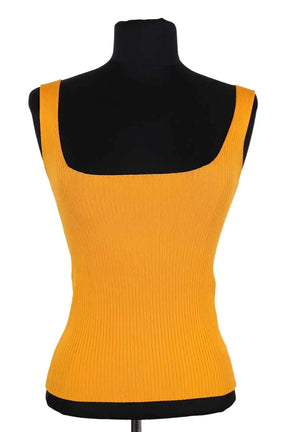 Top sans manche Sanchita Orange en Viscose, taille S - Seconde Main