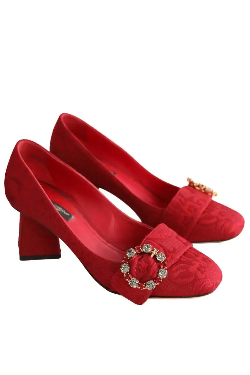 Talons Dolce & Gabbana Rouge en Tissu