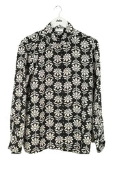 Blouse Sandro Noir en Soie, taille S - Seconde Main