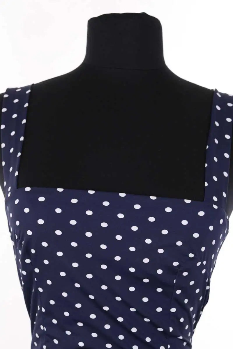 Robe Marcia Bleu en Synthétique