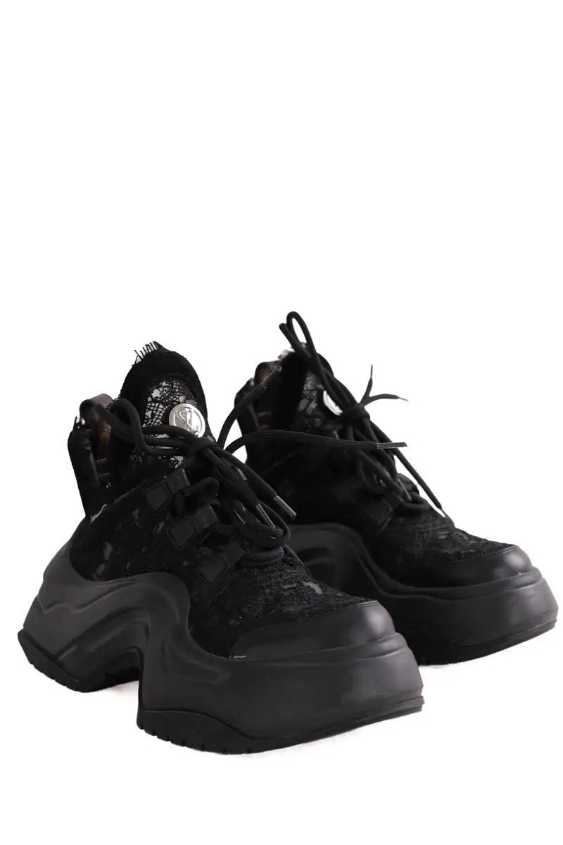 Baskets Louis Vuitton Arclight 2.0 platforme Noir en Tissu