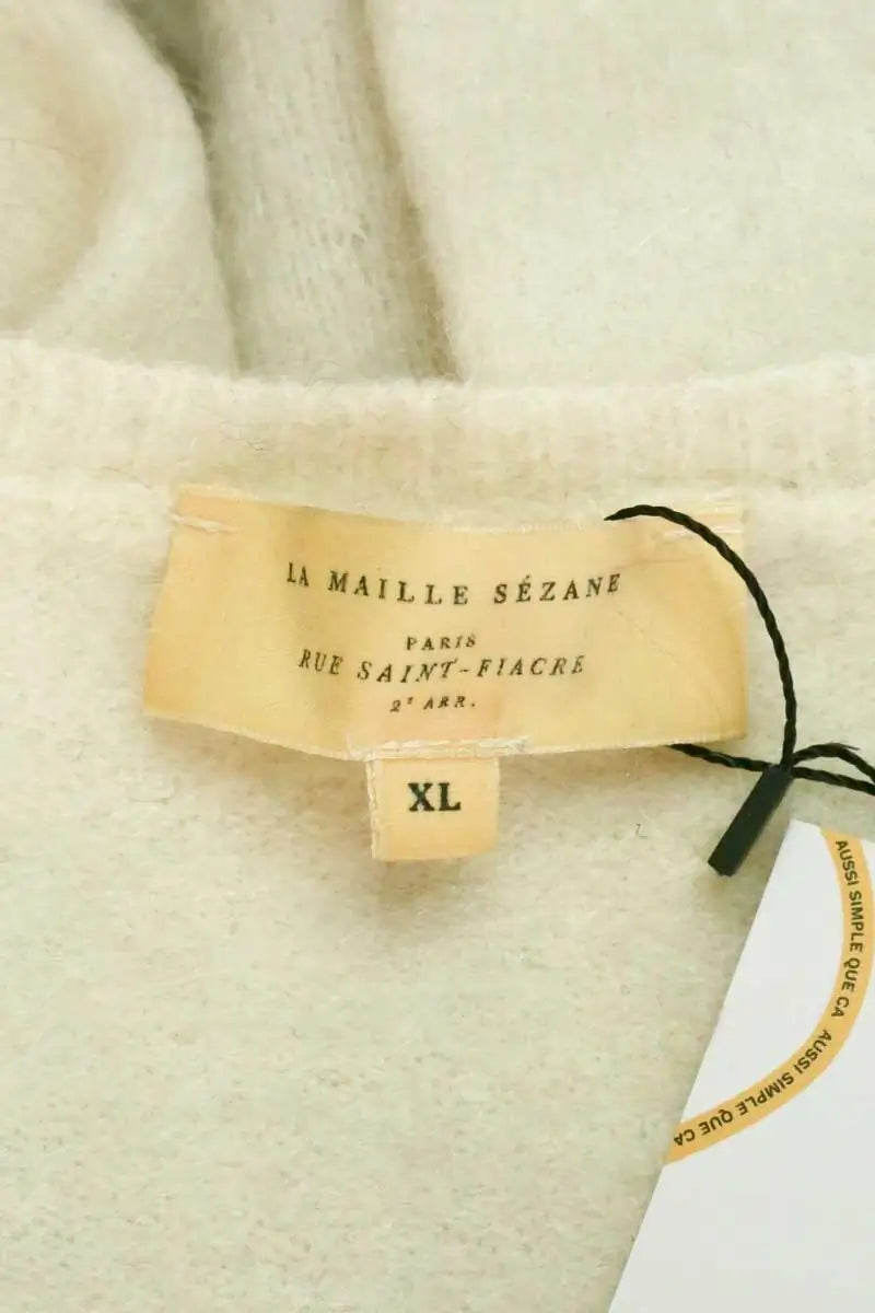 Pull Sézane Blanc en Laine