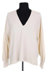 Top Roseanna Ecru en Coton, taille XS - Seconde Main