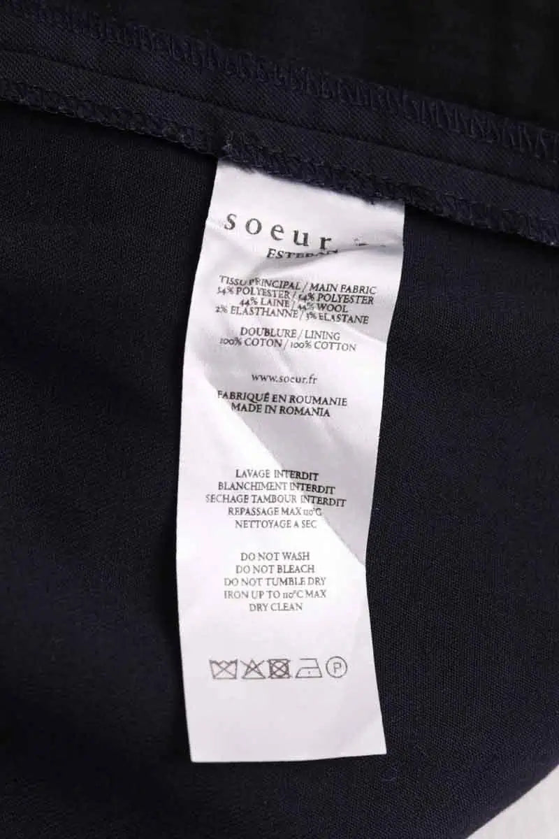 Pantalon Soeur Marine en Synthétique
